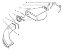 Part Location Diagram of 613455 Toro Hanger-Wire